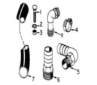 Craftsman 390253150 adapters /elbow and hose diagram
