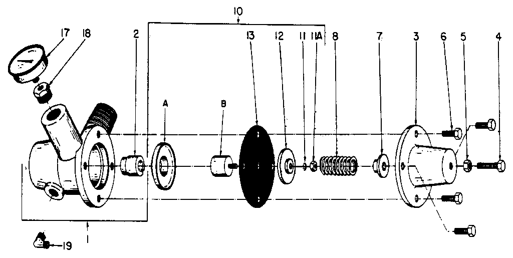 DIAPHRAM AND STEM ASSEMBLY