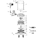 Craftsman 390253150 motor and pump assembly diagram