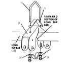 Sears 512720942 glide ride top bar bracket diagram