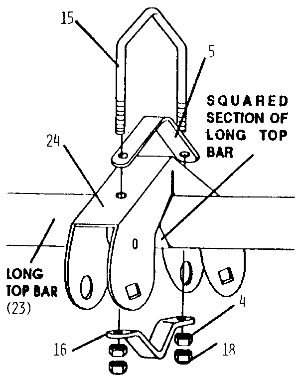 GLIDE RIDE TOP BAR BRACKET