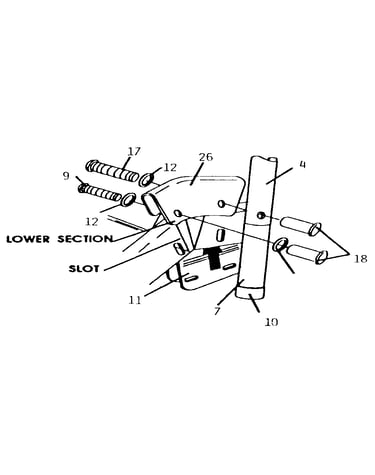 Slide knee assembly