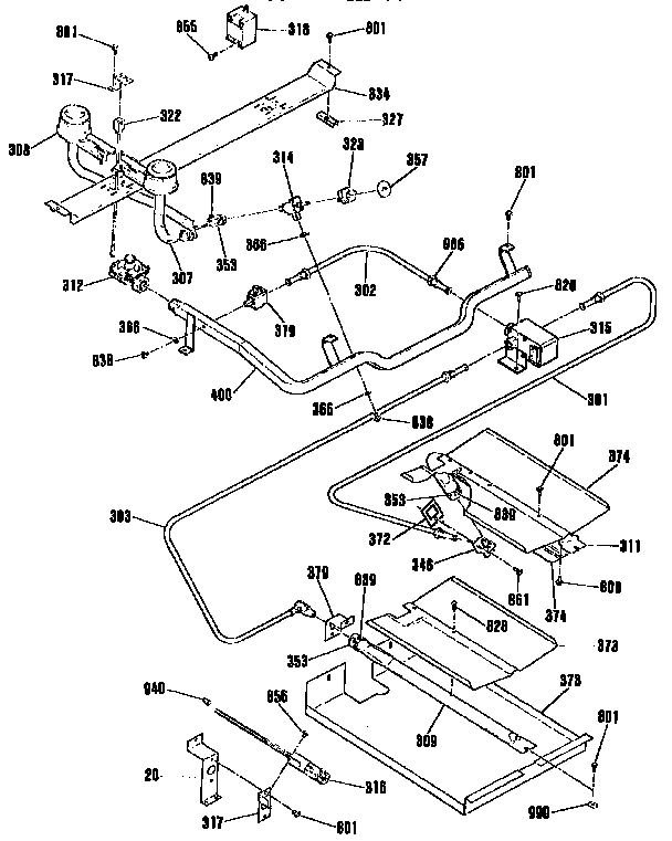 Burner section