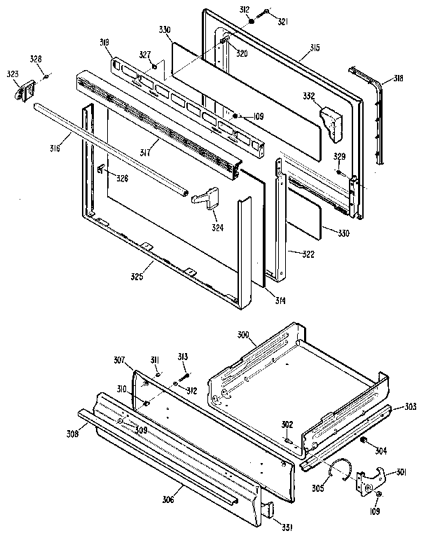 Door and drawer