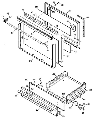 Door and drawer