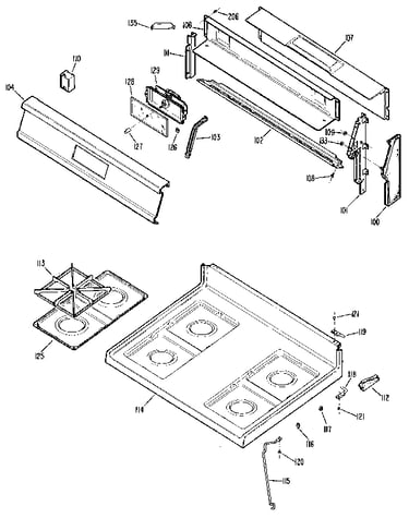 Control panel and cooktop