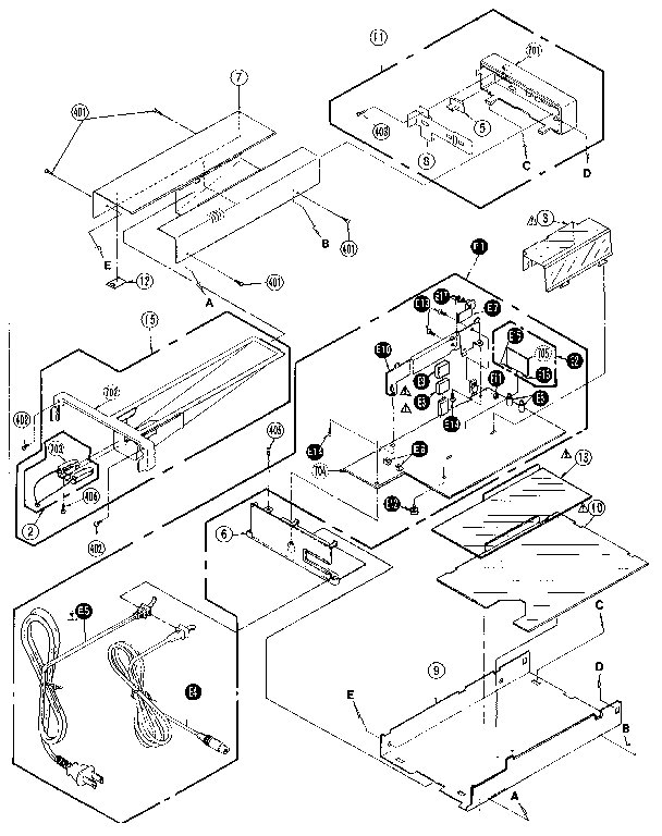 Ac adaptor section