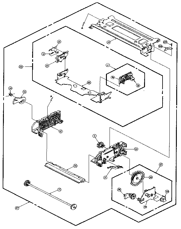 Cassette up assembly