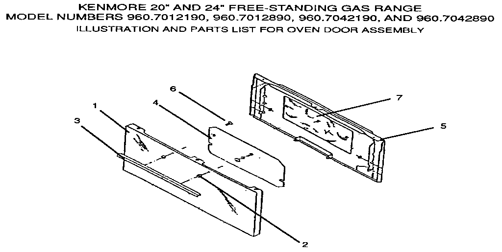 OVEN DOOR ASSEMBLY