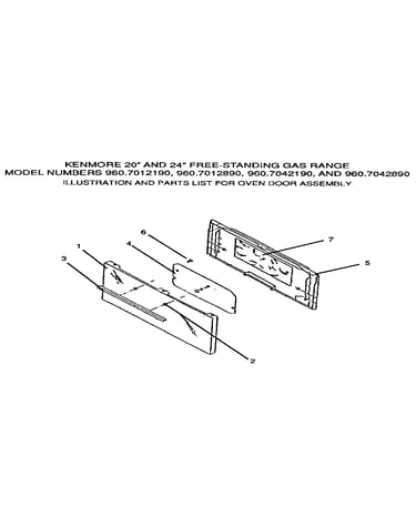 Oven door assembly