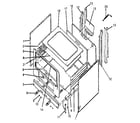 Kenmore 9607412890 20" cabinet assembly diagram