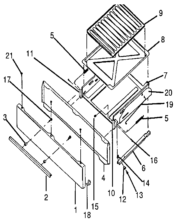 LOWER BROILER ASSEMBLY