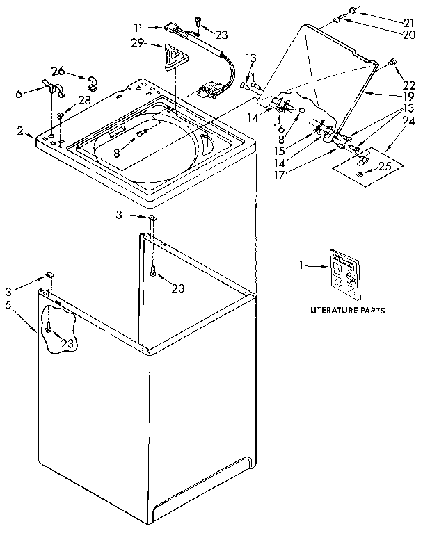Top and cabinet