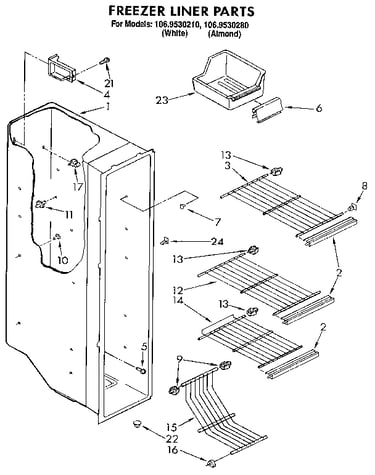 Freezer liner