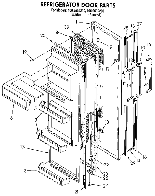 Refrigerator door