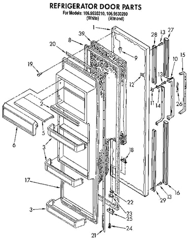 Refrigerator door