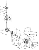 Brake, clutch, gearcase, motor and pump