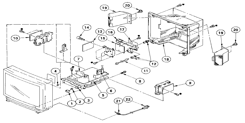 Cabinet and chassis