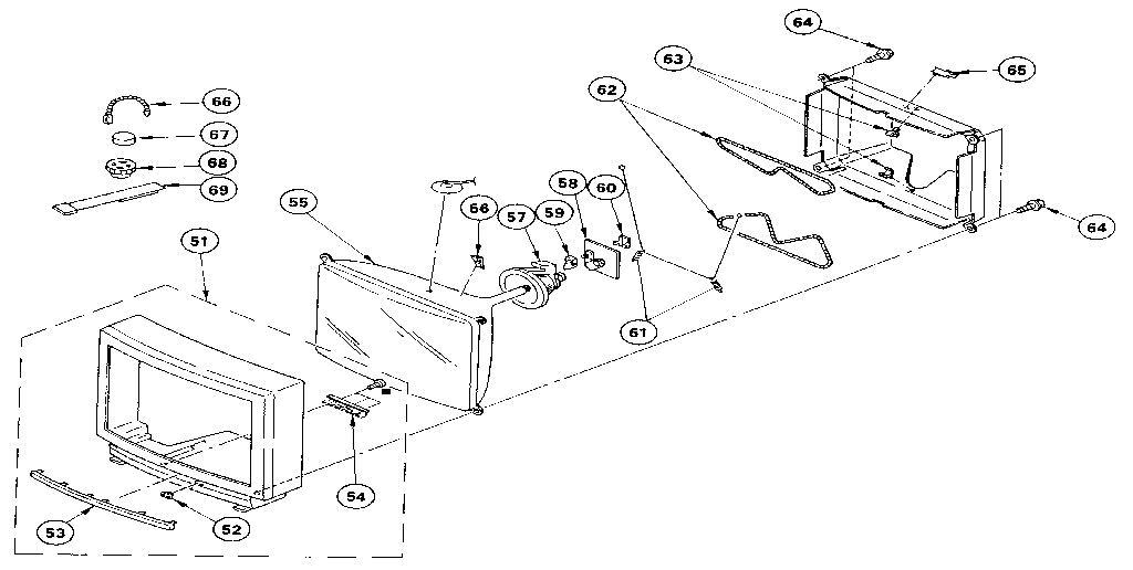 Picture tube and screen