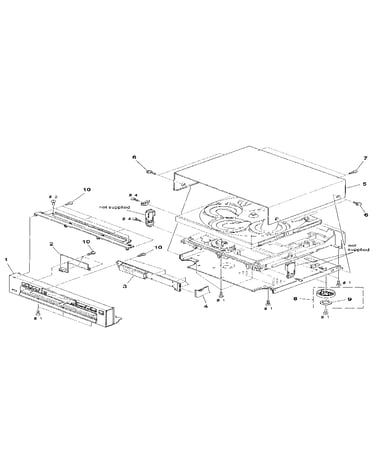 Front panel and case assemblies