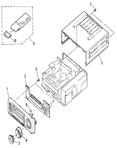 6-1. front panel and case assemblies