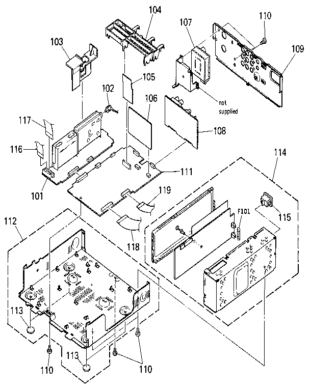 6-3. MAIN BOARDS AND POWER BLOCK ASSEMBLIES