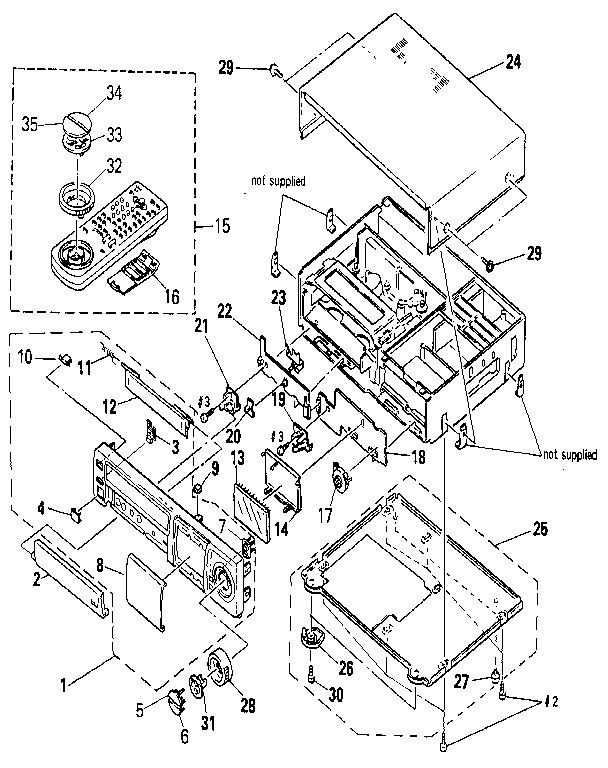 5-1. FRONT PANEL. CABINET ASSEMBLIES