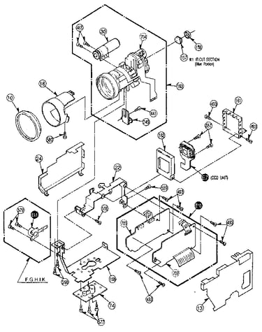 Camera lens section