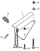 Anchor bracket and chain assembly