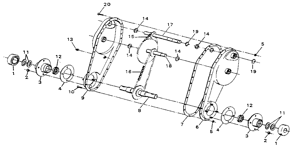 Flange and bearing assembly