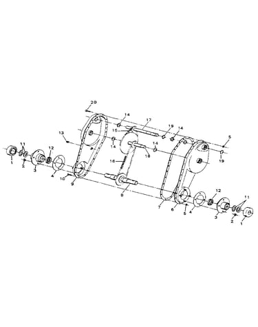 Flange and bearing assembly