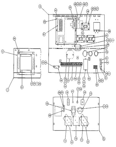 Control panel (models 9348-3 and 9349-3)
