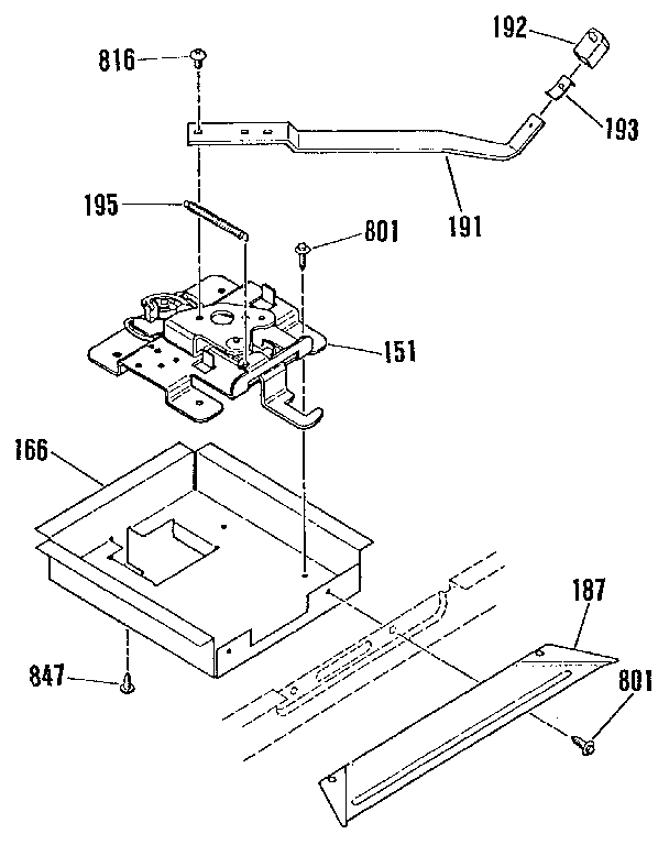 Door lock section
