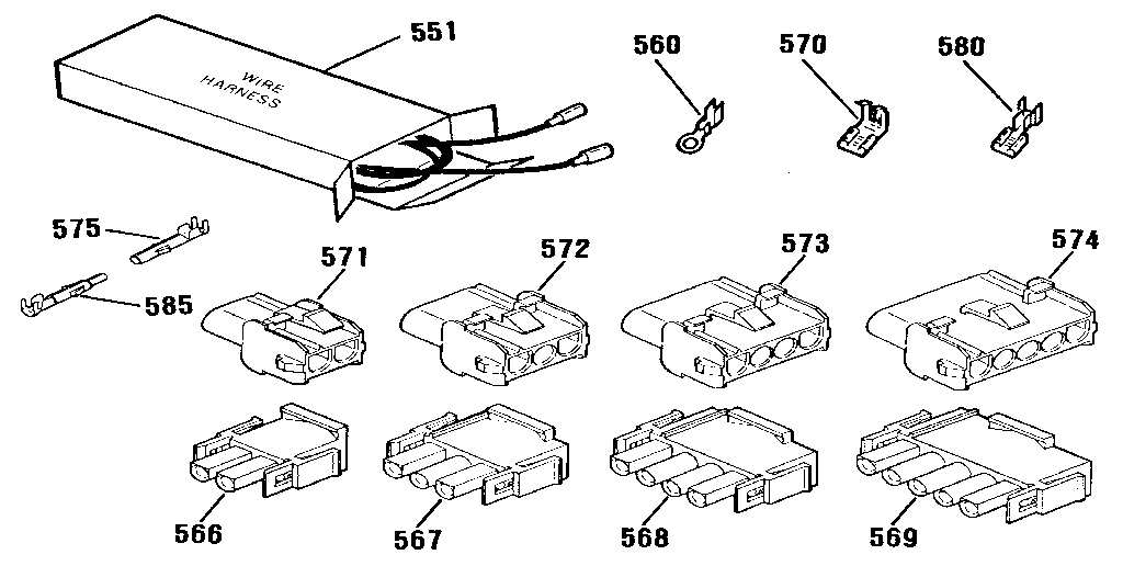 WIRE HARNESSES AND COMPONENTS