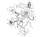 Kenmore 41794988810 cabinet, pump, speed-control & hoses diagram