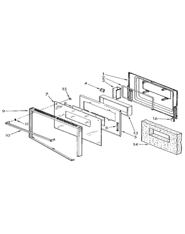 Upper and lower oven door