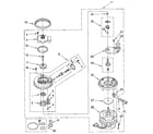 Whirlpool DU8500XX3 pump and motor diagram