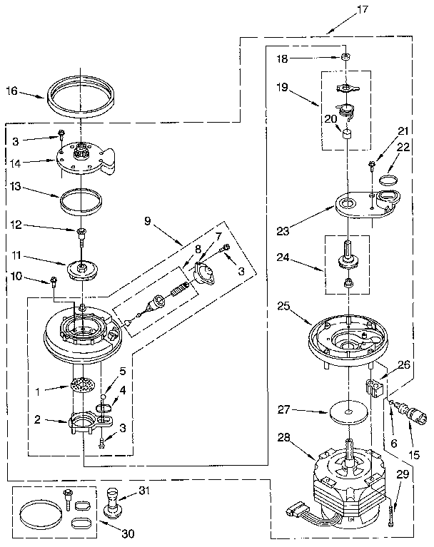 Pump and motor