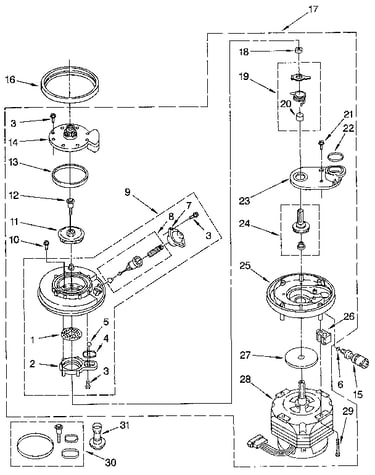 Pump and motor