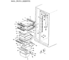 Jenn-Air JRSD246B/MCQ82A refrigerator shelving and drawers diagram