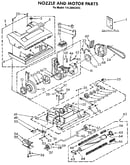 Nozzle and motor assembly