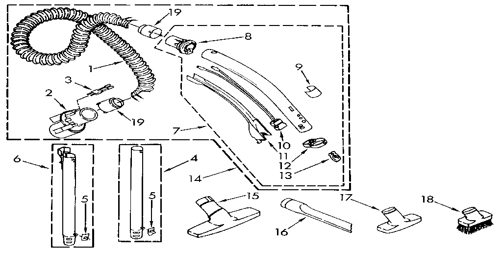 Hose and attachment