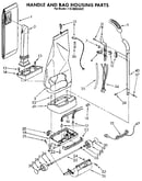 Handle and bag housing