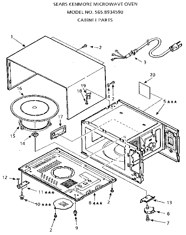 MICROWAVE PARTS