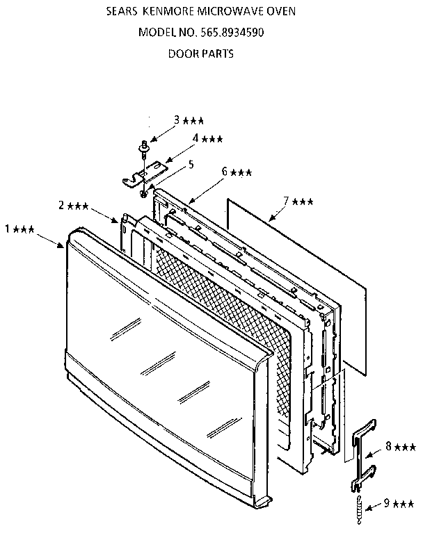 MICROWAVE DOOR