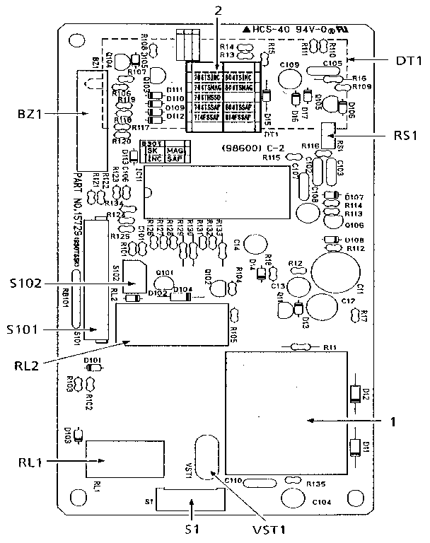 POWER AND CONTROL CIRCUIT BOARD