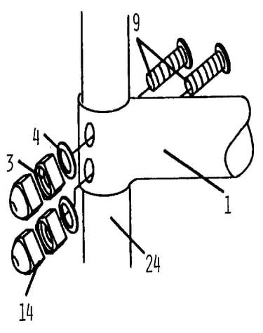 Climber rail hardware