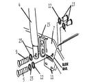 Sears 512725585 knee reinforcement bracket diagram