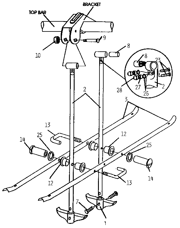 Glide ride hanger