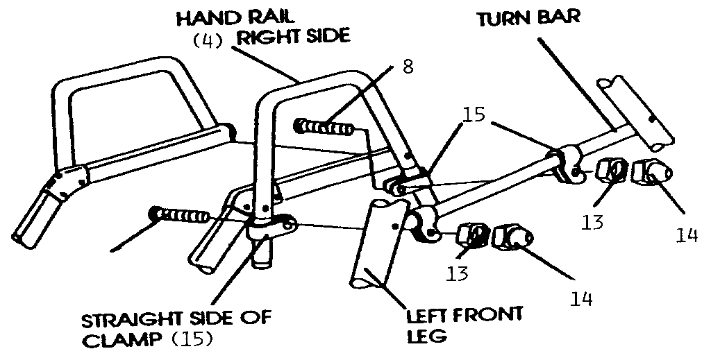 Slide handrail